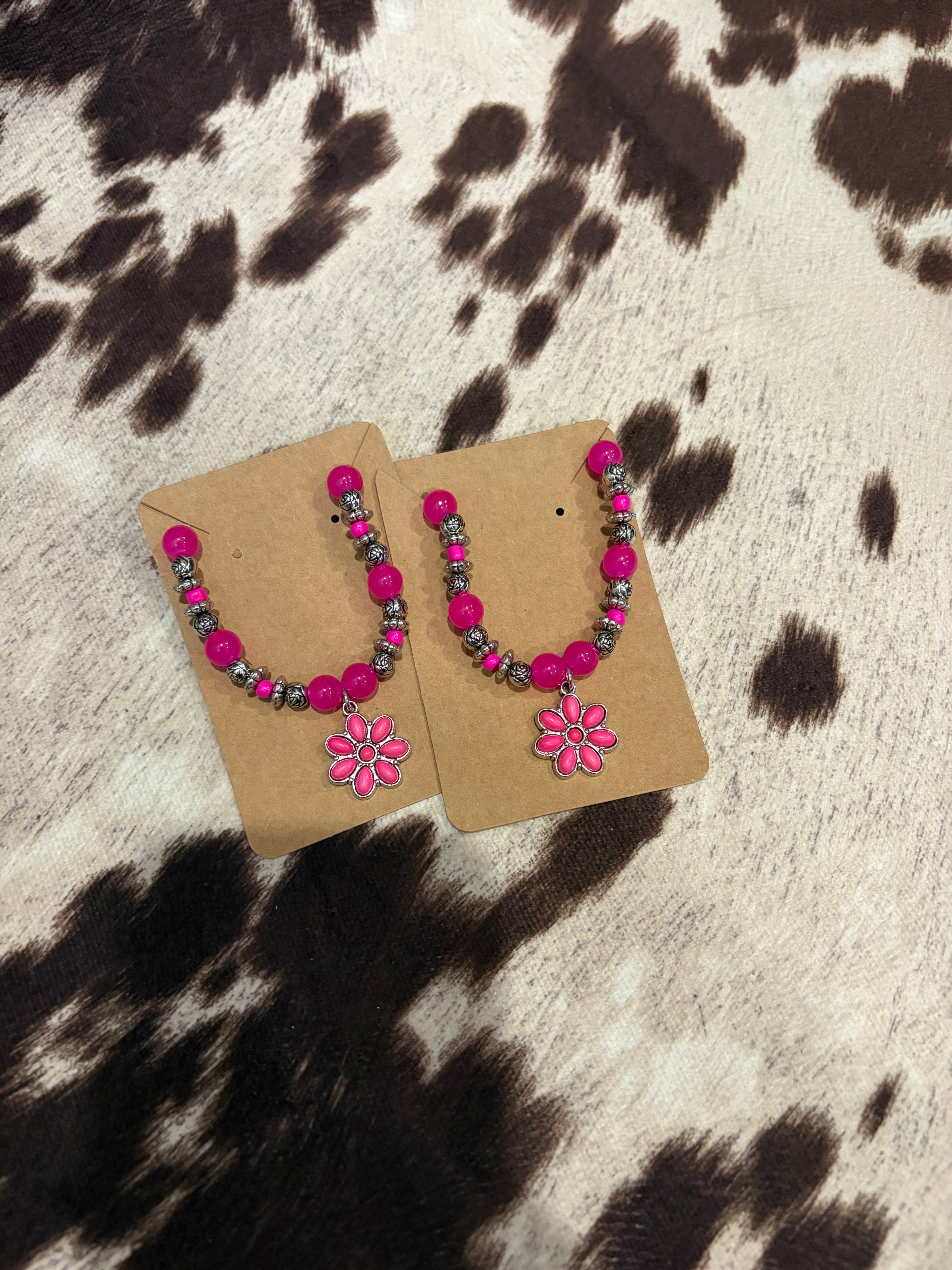 Pink Hey Dude charms