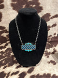 Checkered turquoise