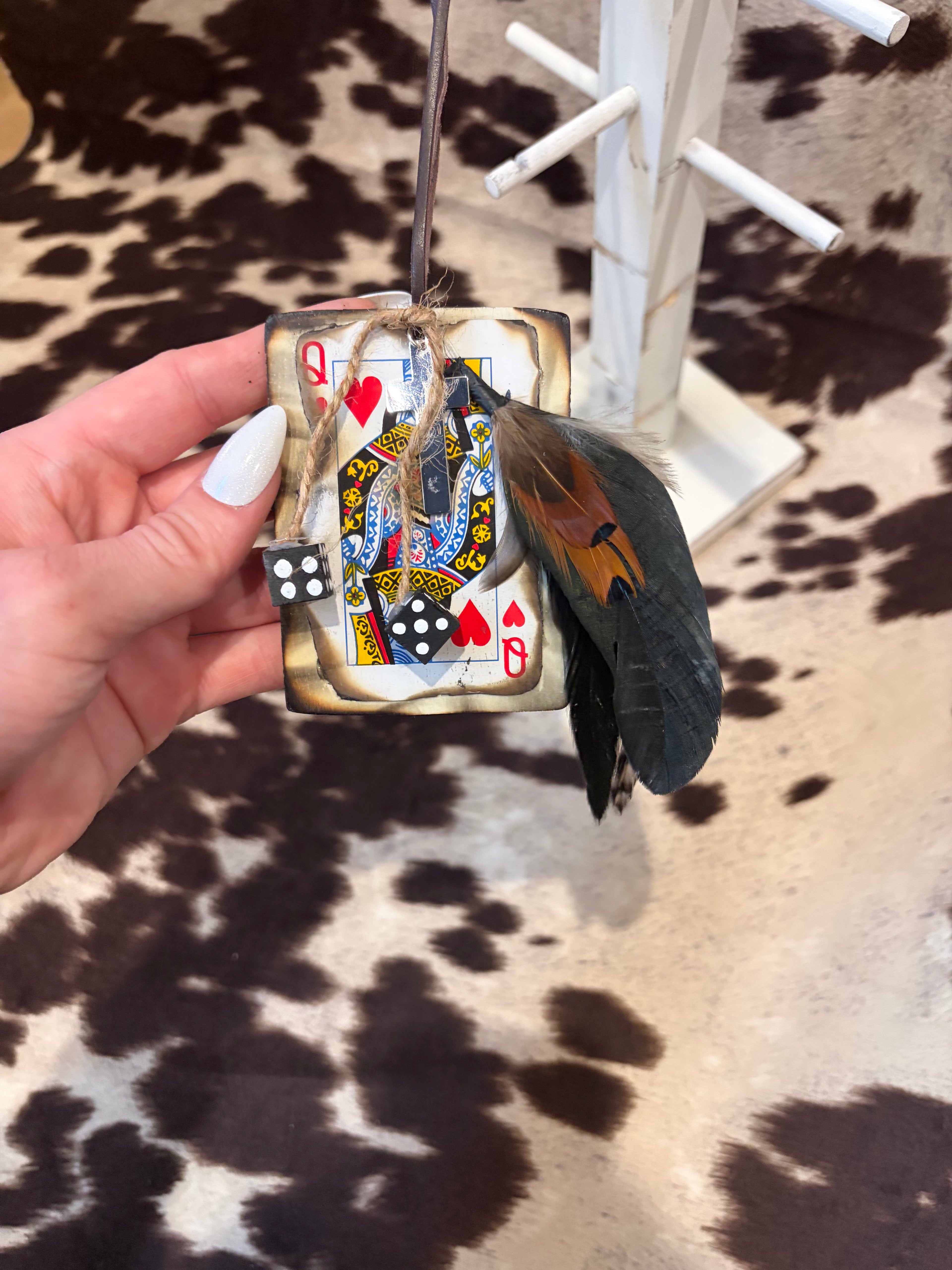 Cross card hanger