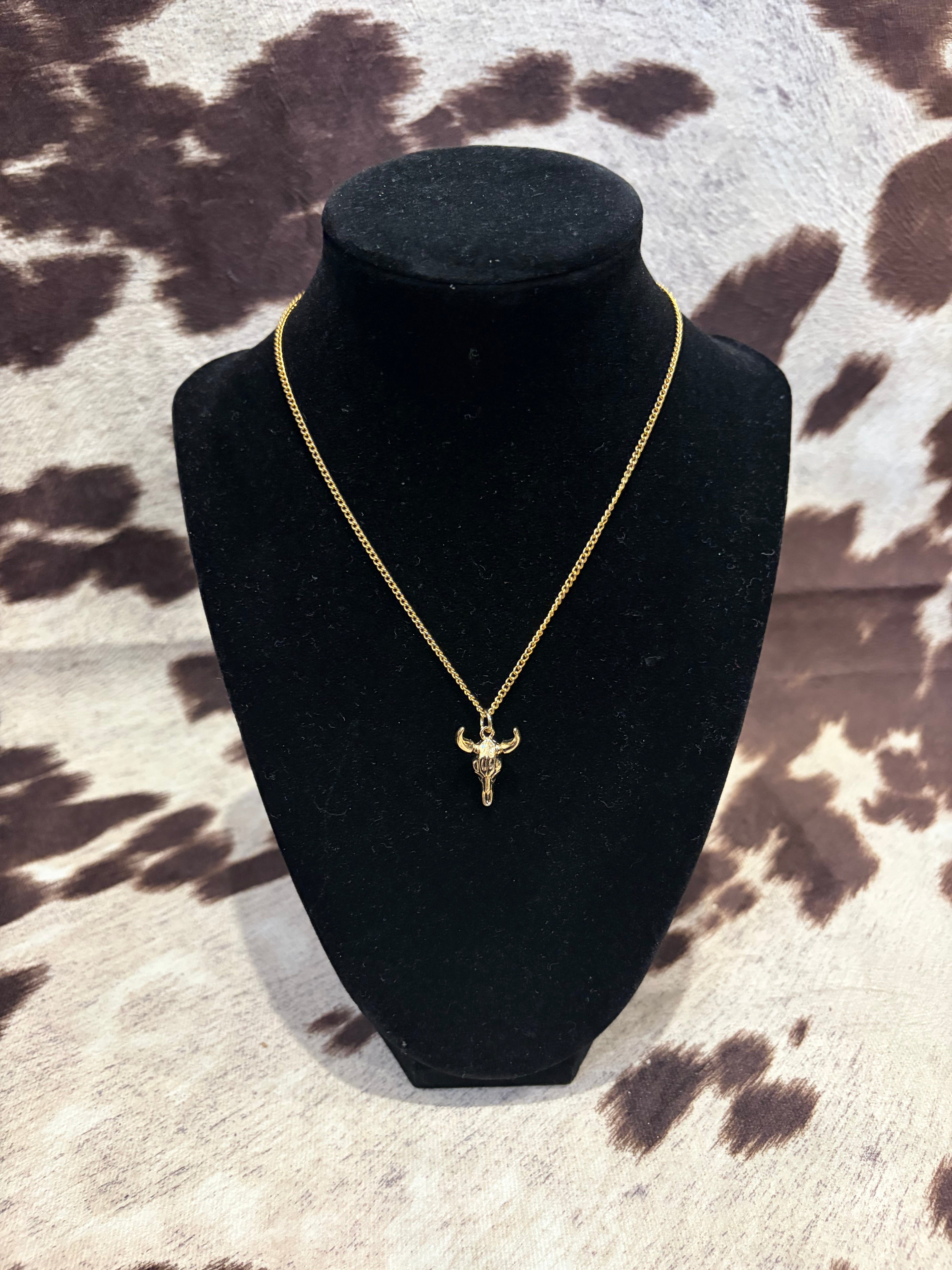 Gold skull