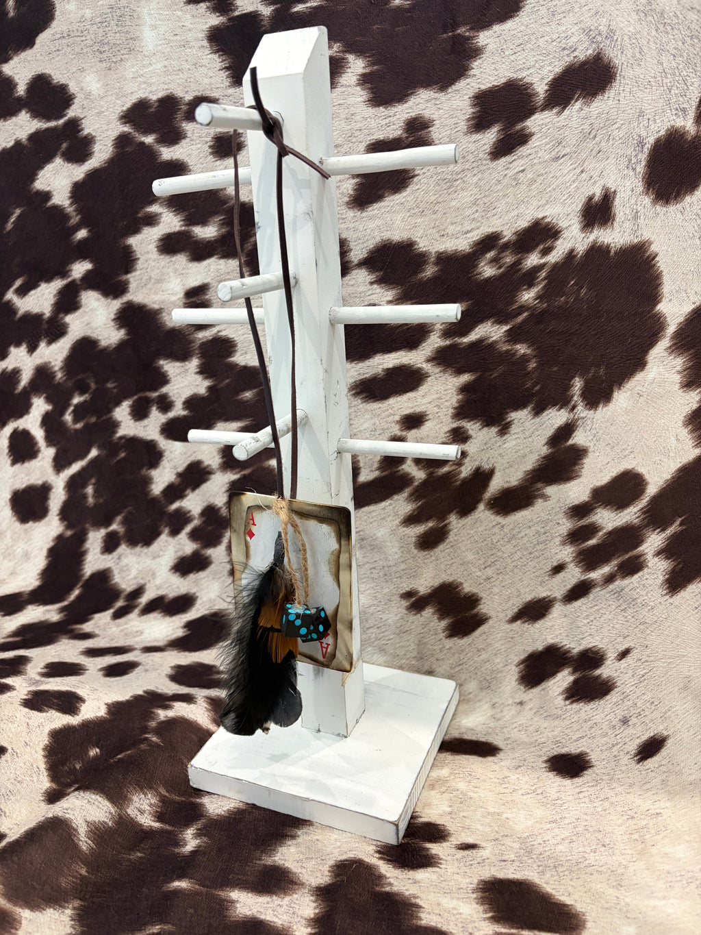 Black n turquoise car hanger