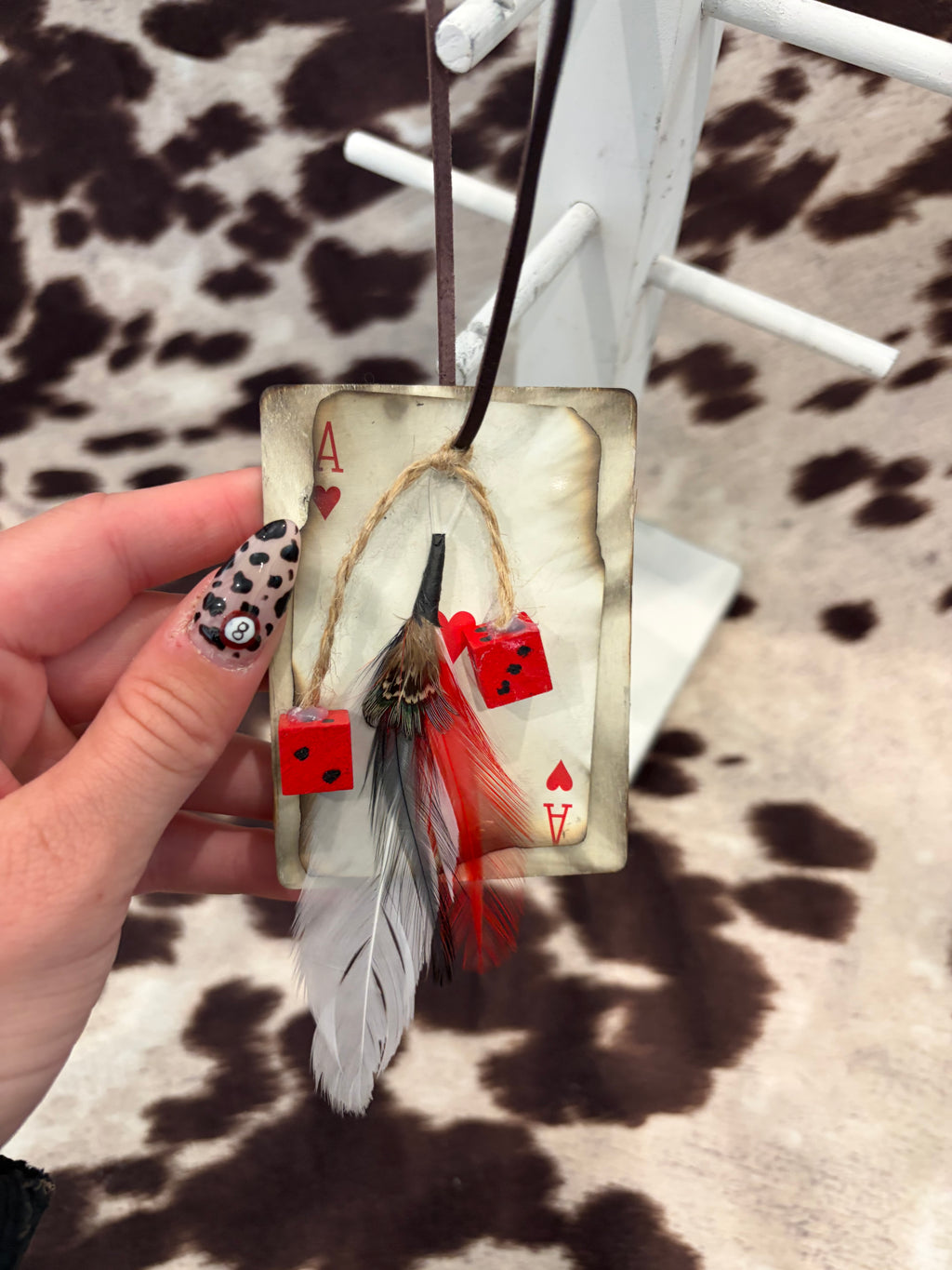 Red n black car hanger