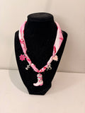 Pink cowgirl bandana